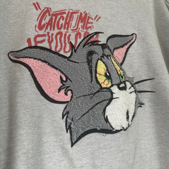 Tom And‎ Jerry X Tealer Sweatshirt Womens M Long Sleeve Pullover Skater Grunge - Picture 3 of 13